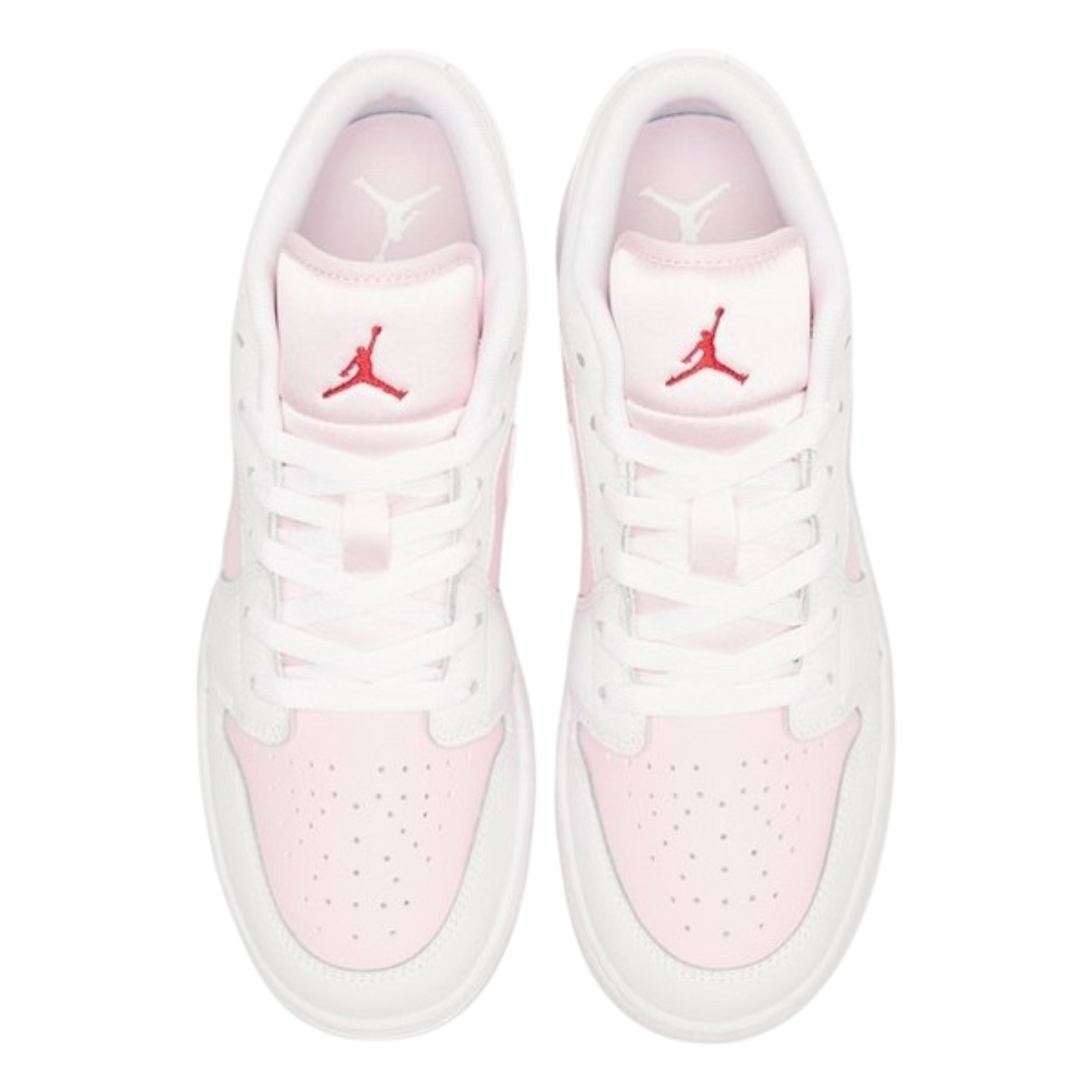 Air Jordan 1 Low GS Pink Foam Fire Red White