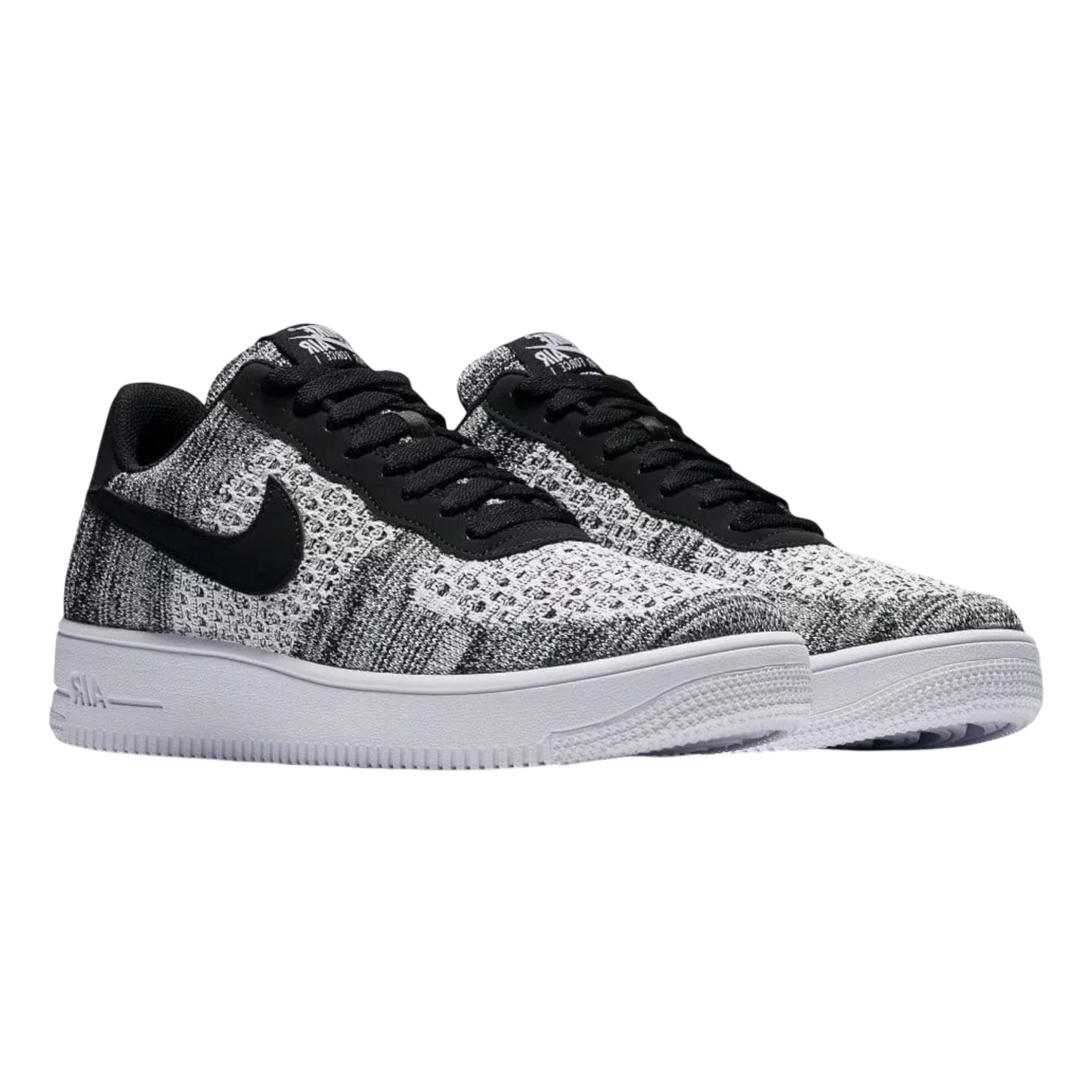 NIKE AIR FORCE 1 FLYKNIT 2 BLACK PURE PLATINUM
