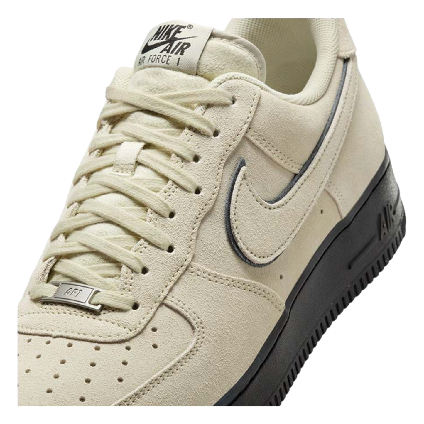 NIKE AIR FORCE 1 '07 LV8 LIGHT KHAKI BLACK