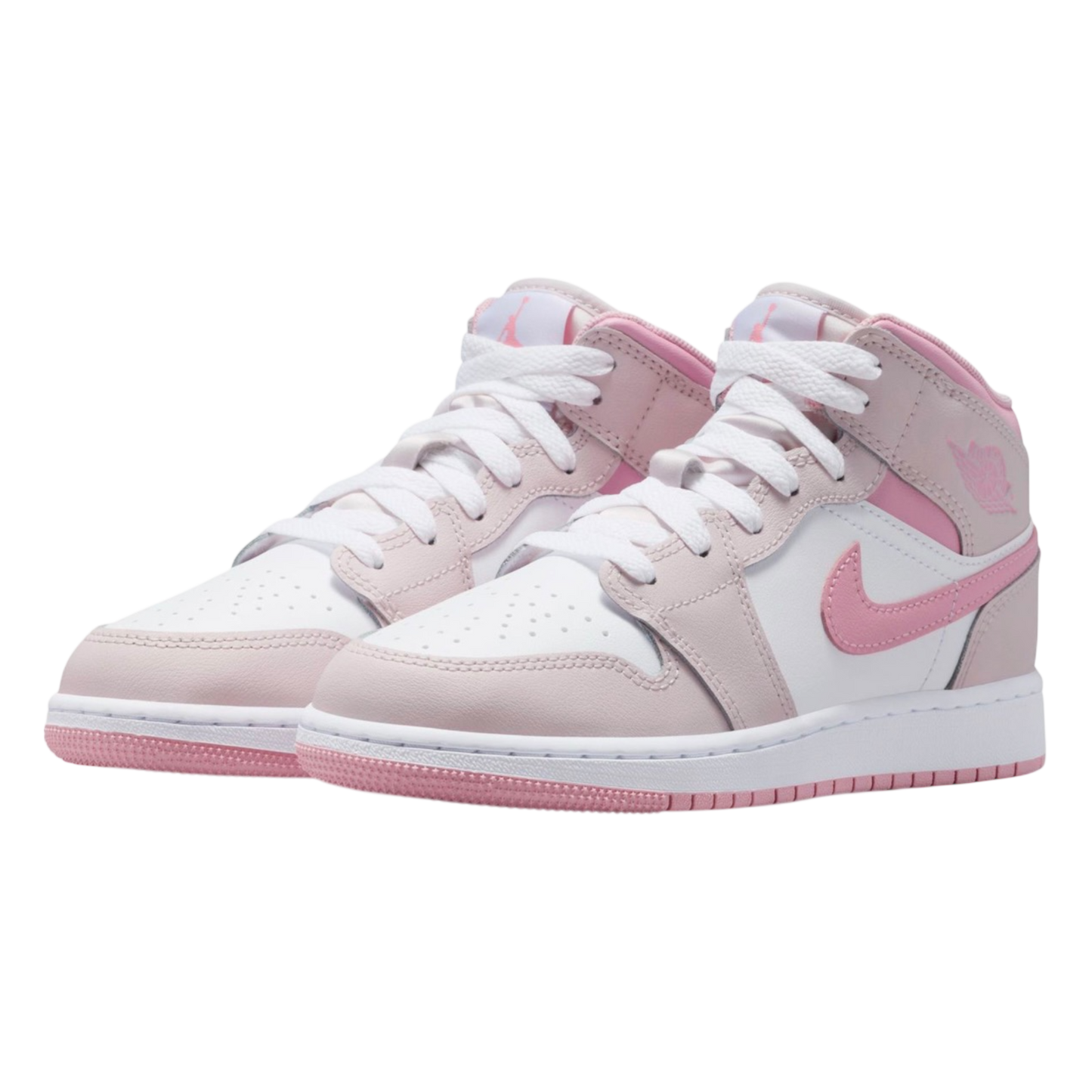 AIR JORDAN 1 MID PEARL PINK/MEDIUM SOFT PINK-WHITE