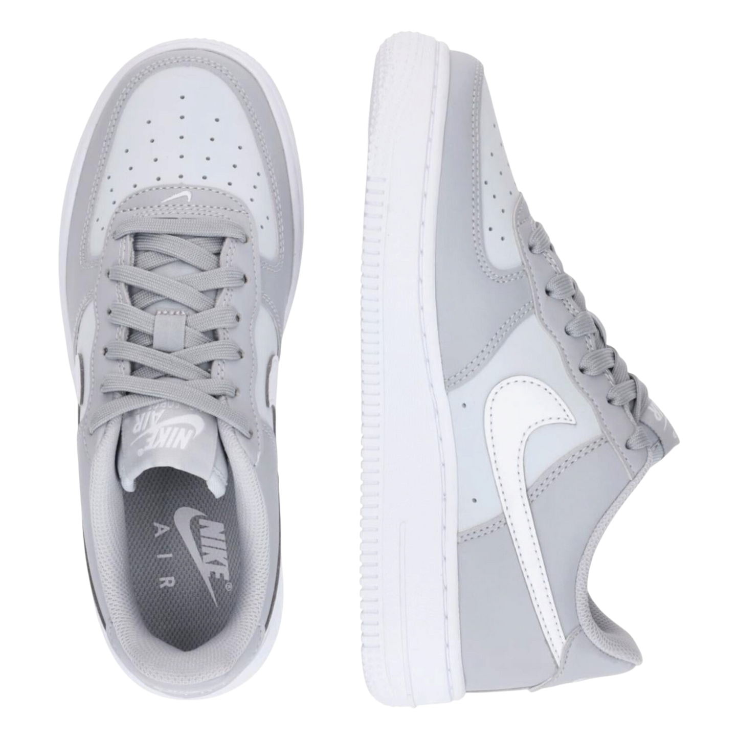 NIKE AIR FORCE 1 WOLF GREY PURE PLATINUM WHITE