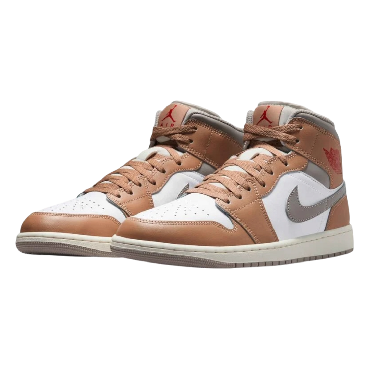 Jordan 1 Mid Rattan White College Grey