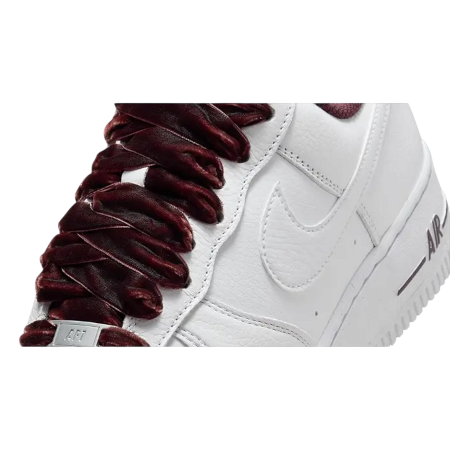 Nike Air Force 1 Low Velvet Lace Burgundy Crush