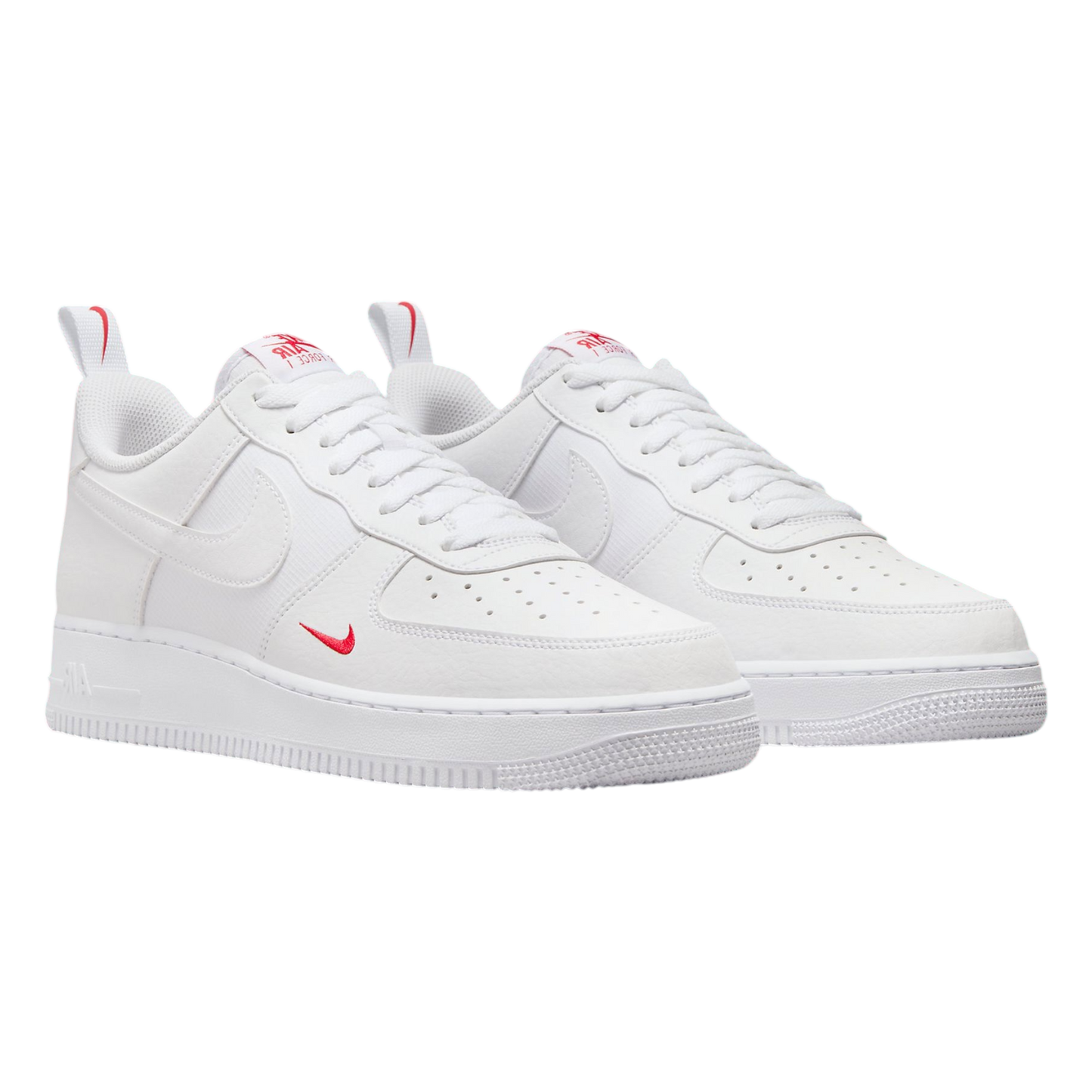 NIKE AIR FORCE 1 '07 WHITE & UNIVERSITY RED