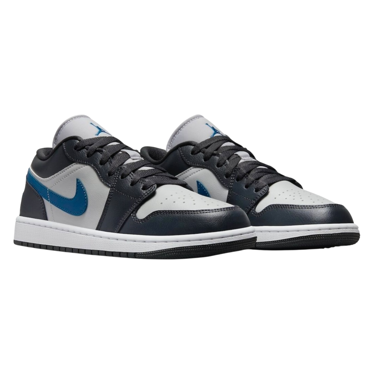 W AIR JORDAN 1 LOW “ANTHRACITE/INDUSTRIAL BLUE”