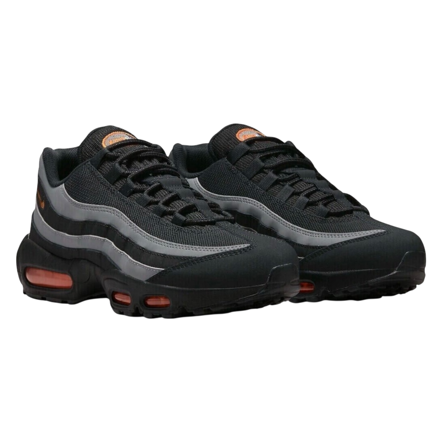 NIKE AIR MAX 95 BLACK GREY SAFETY ORANGE