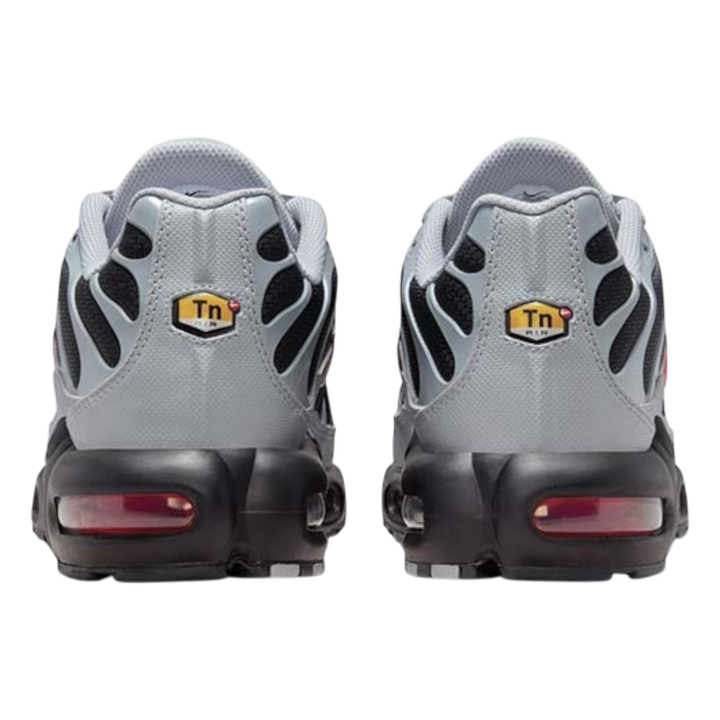 NIKE AIR MAX PLUS WOLF GREY PICANTE RED