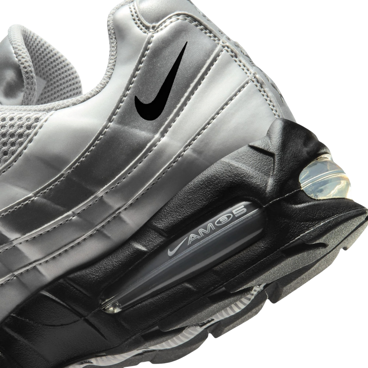 NIKE AIR MAX 95 SE BIG BUBBLE TOTAL 90 "METALLIC SILVER"