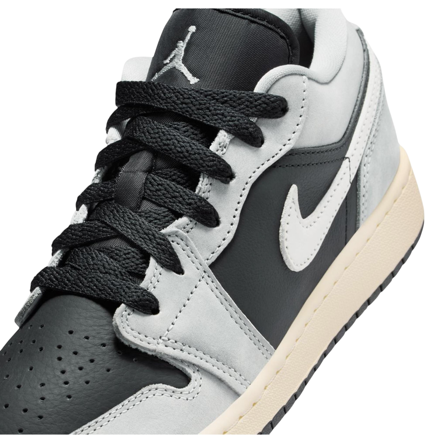 Air Jordan 1 Low SE GS Light Smoke Grey Sail