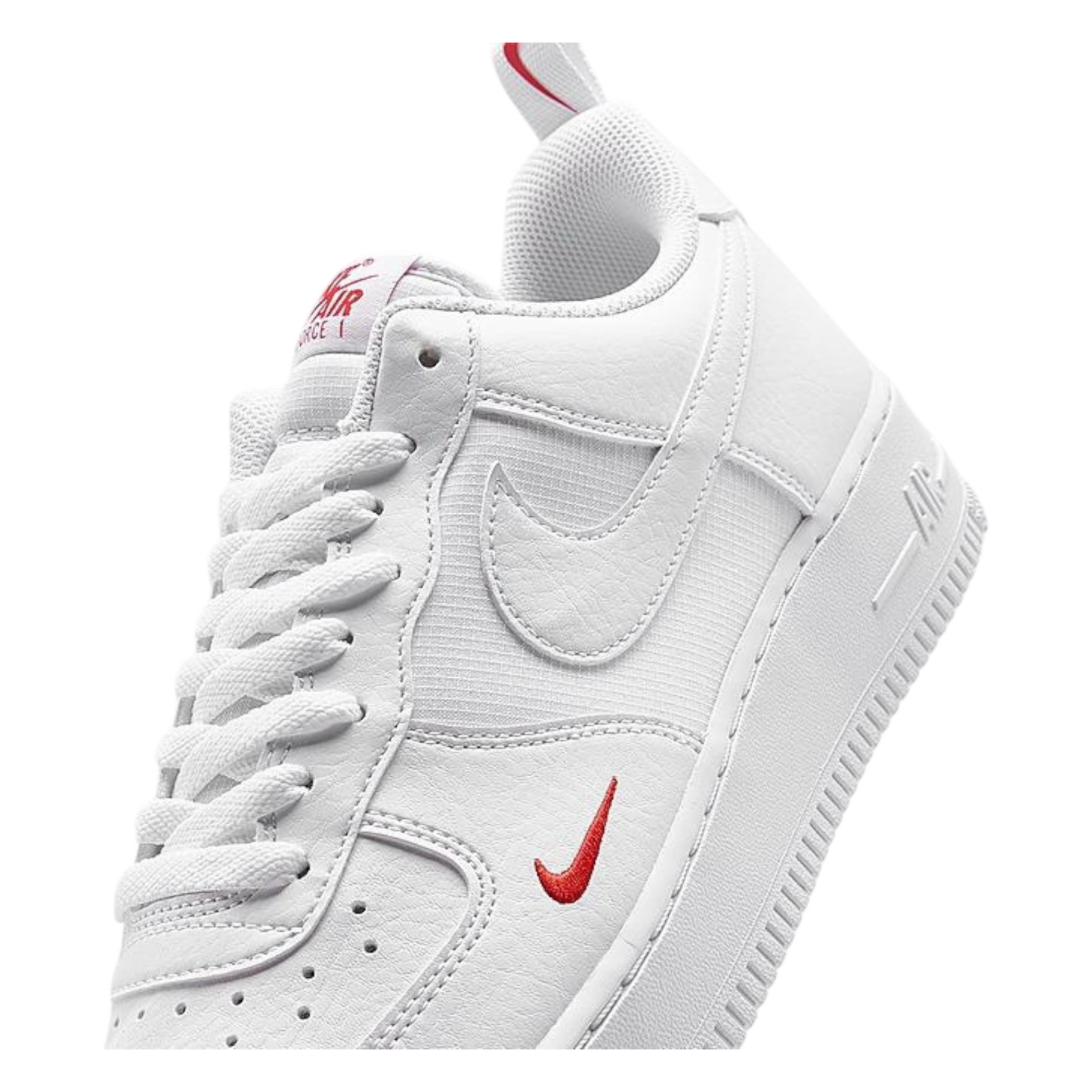 NIKE AIR FORCE 1 '07 WHITE & UNIVERSITY RED
