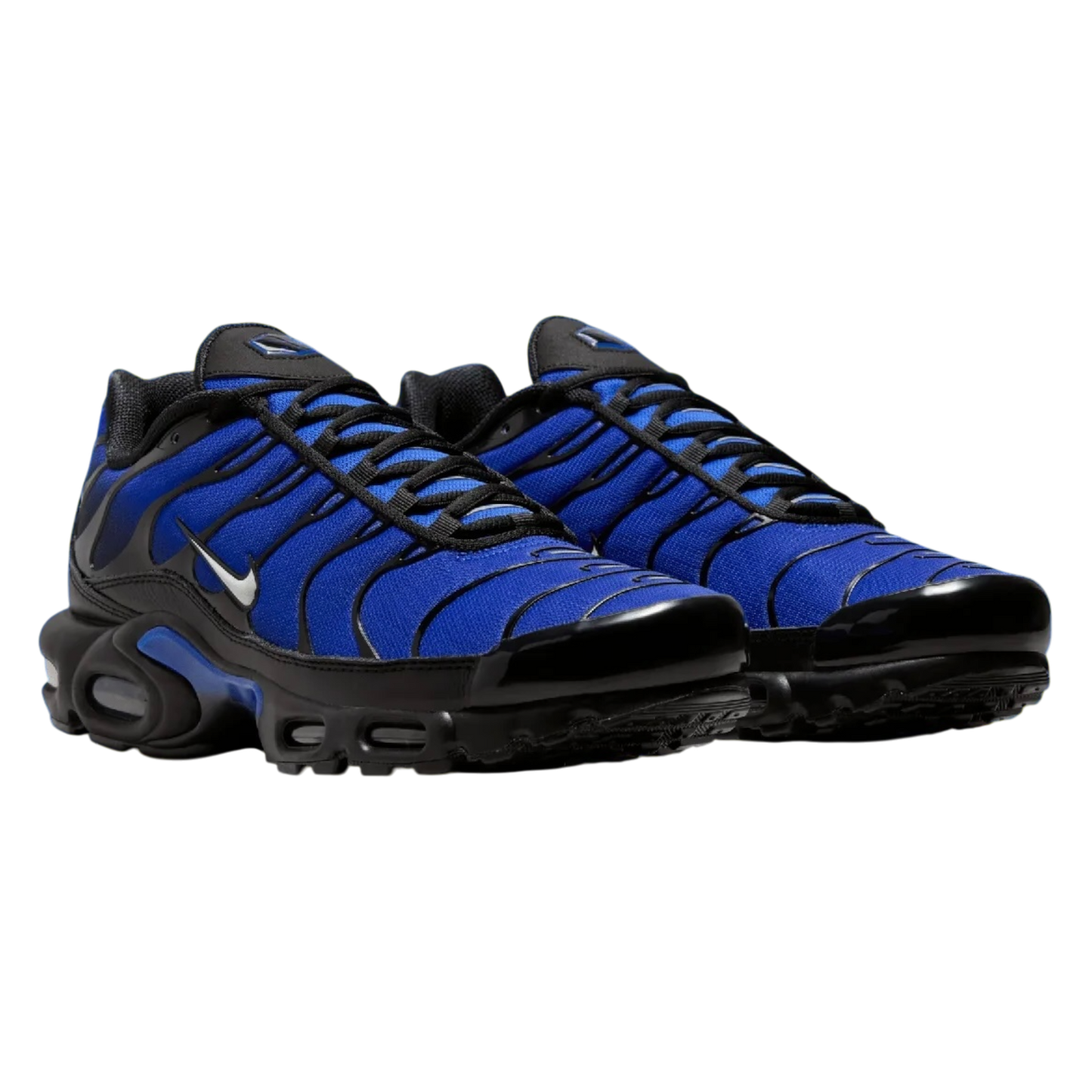NIKE AIR MAX PLUS BLACK & RACER BLUE