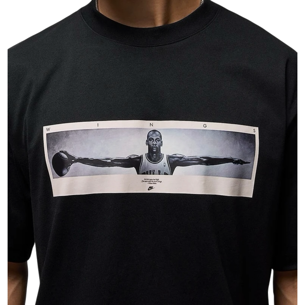 Jordan Long-Sleeve Crew-Neck T-Shirt Black/White