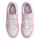 NIKE DUNK LOW " WHITE/MED SOFT PINK-WHITE-WHITE"