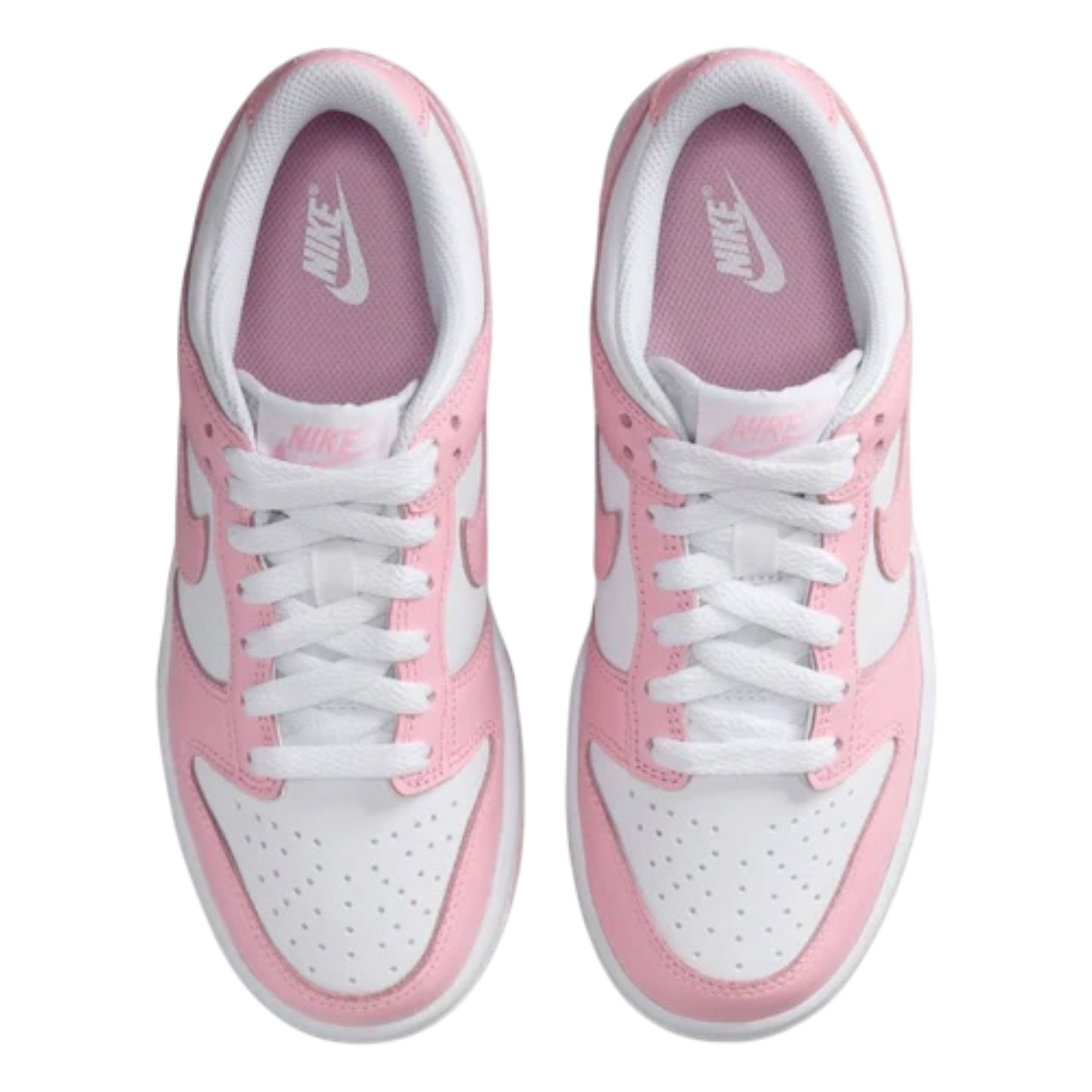 NIKE DUNK LOW " WHITE/MED SOFT PINK-WHITE-WHITE"