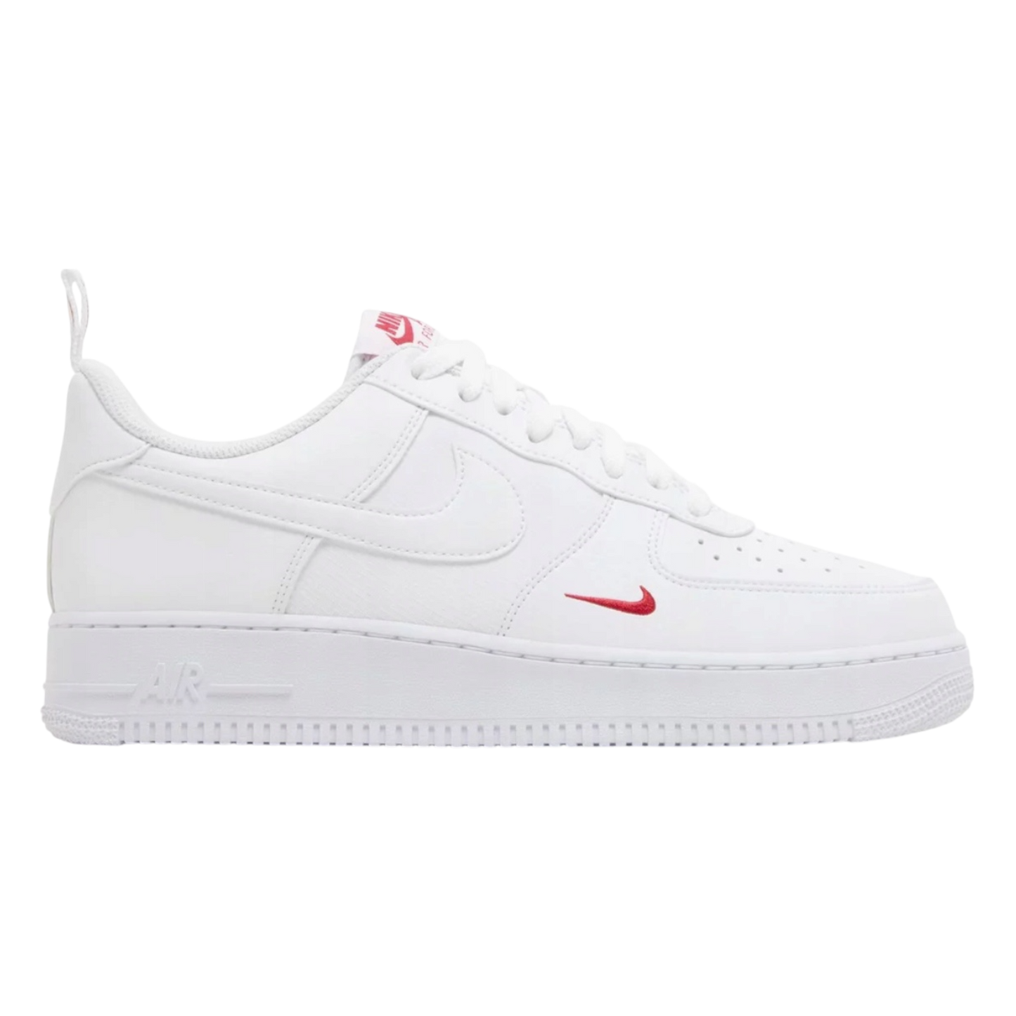 NIKE AIR FORCE 1 '07 WHITE & UNIVERSITY RED