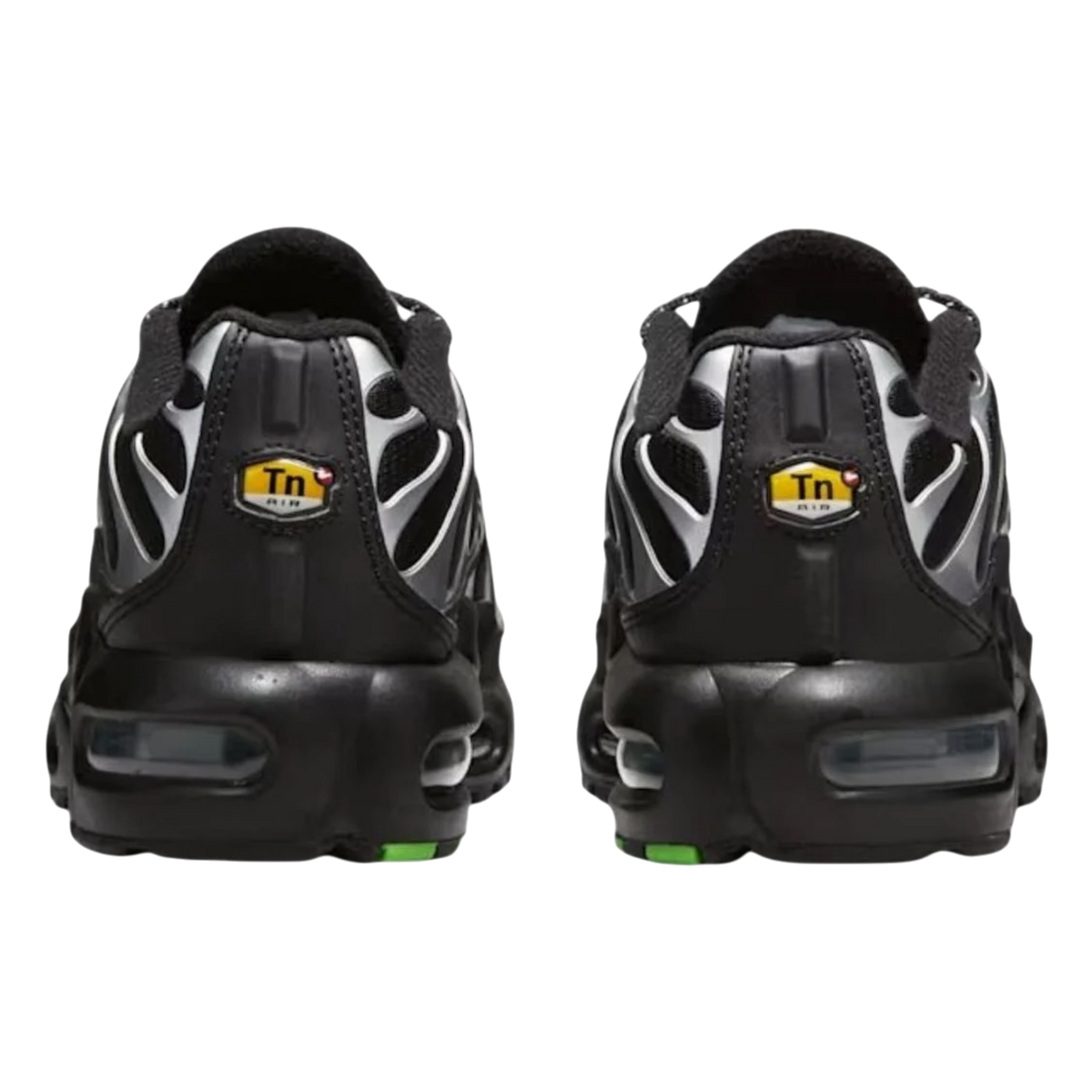 Nike Air Max Plus 'Black Green Strike Metallic Silver' (GS)