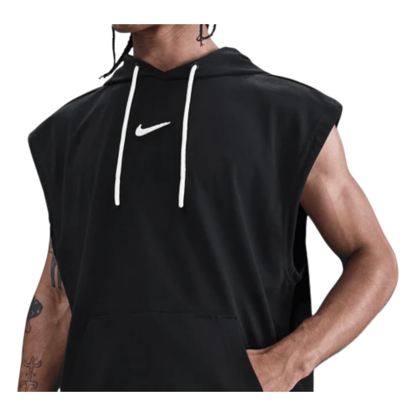 Nike Dri-FIT Sleeveless Basketball Hoodie Black