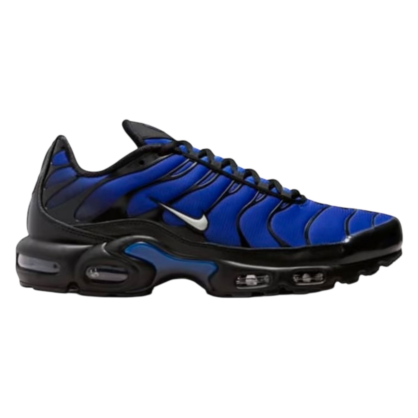 NIKE AIR MAX PLUS BLACK & RACER BLUE
