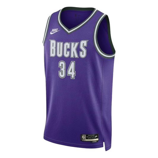 Nike Antetokounmpo Milwaukee Bucks NBA Dri-Fit Jersey Purple