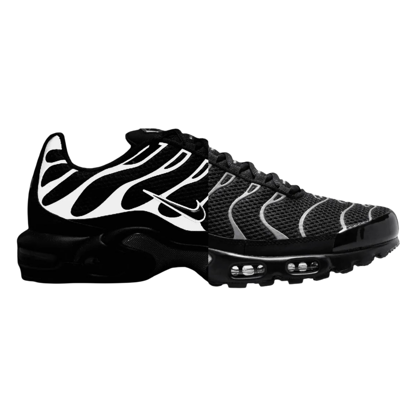 Nike Air Max Plus Premium 'Black Reflective Silver'