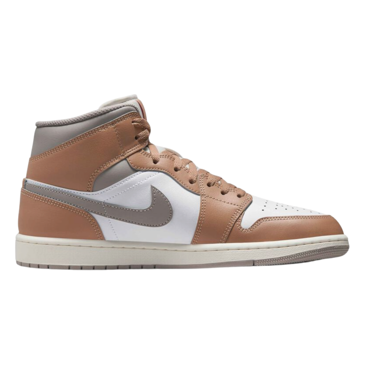 Jordan 1 Mid Rattan White College Grey
