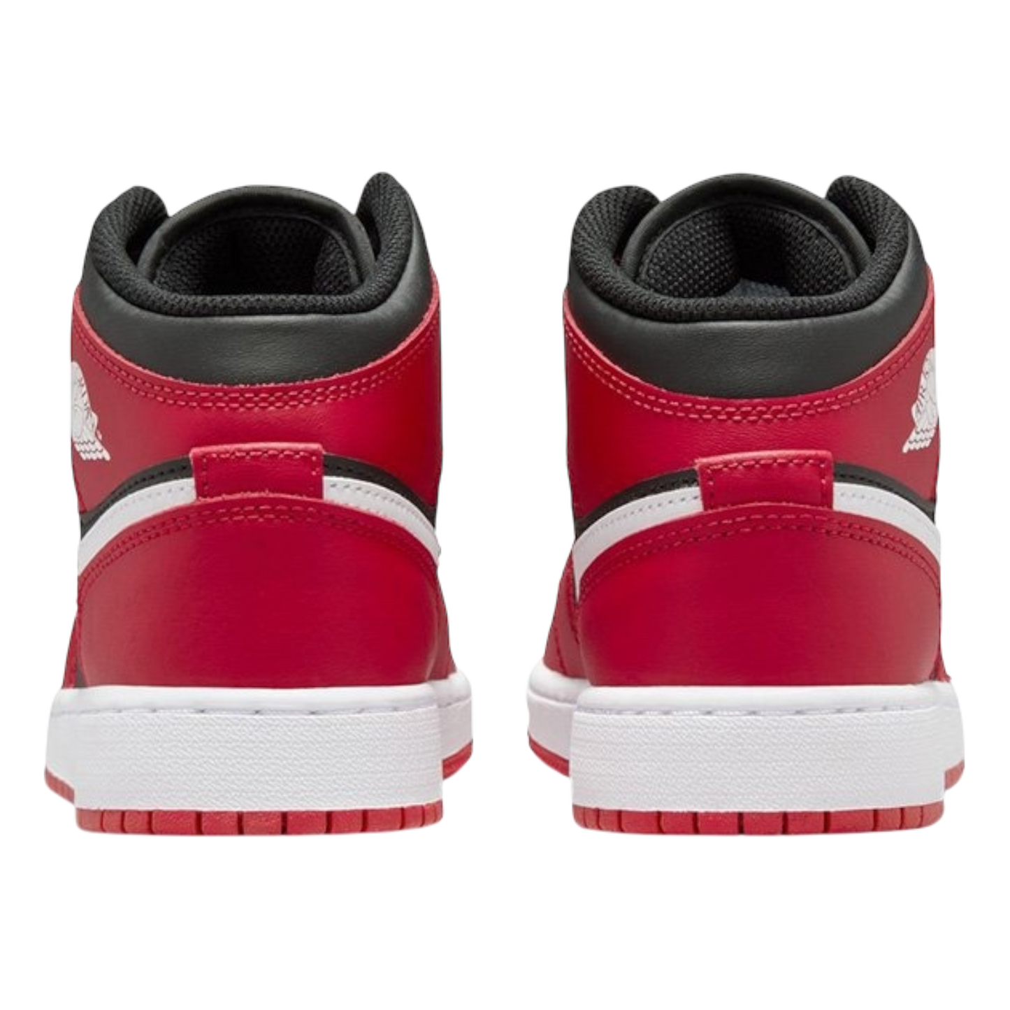 JORDAN 1 MID GYM RED BLACK WHITE