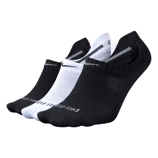 Nike Everyday No Show Socks Lightweight Dri-FIT Unisex 3-Pack