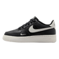 NIKE AIR FORCE 1 BLACK WHITE SWOOSH