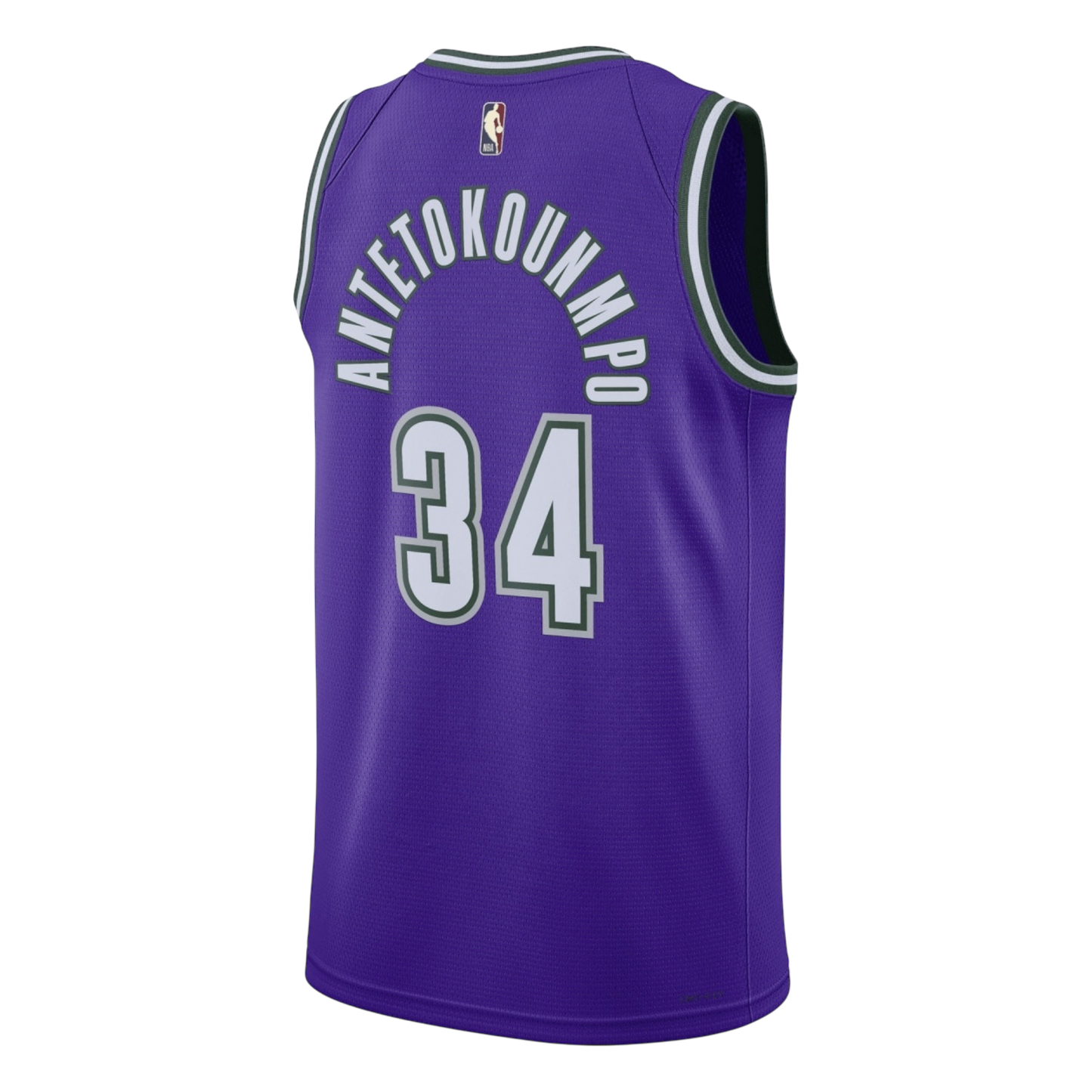 Nike Antetokounmpo Milwaukee Bucks NBA Dri-Fit Jersey Purple