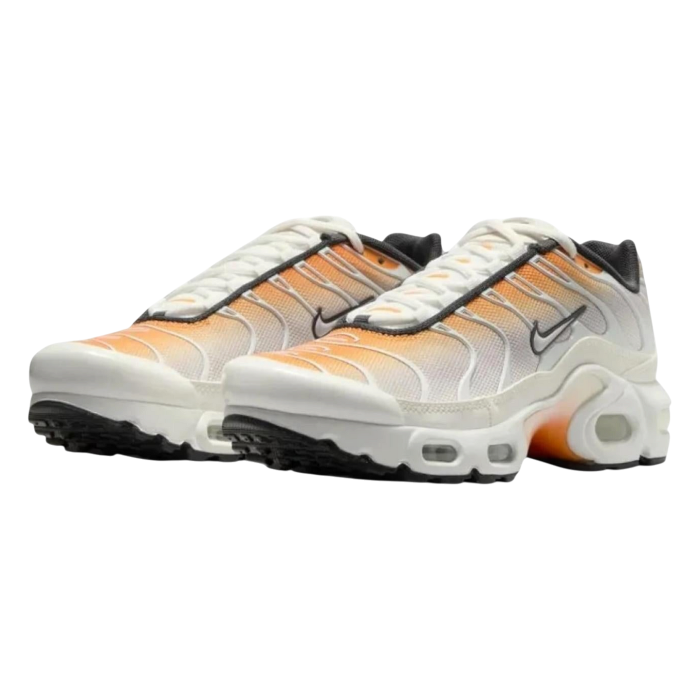 NIKE AIR MAX PLUS ORANGE PEEL SUMMIT WHITE ANTHRACITE VAST GREY