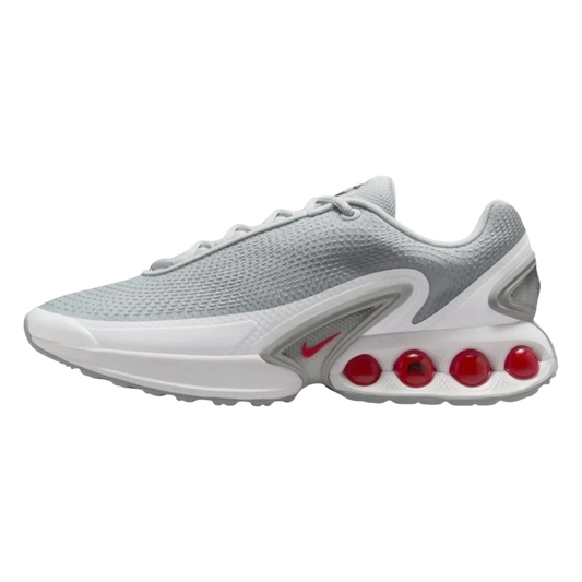 NIKE AIR MAX DN PURE PLATINUM WOLF GREY METALLIC SILVER UNIVERSITY RED