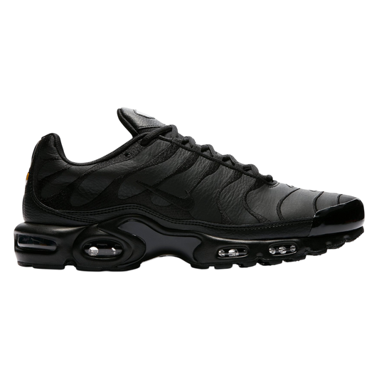 NIKE AIR MAX PLUS TRIPLE BLACK LEATHER