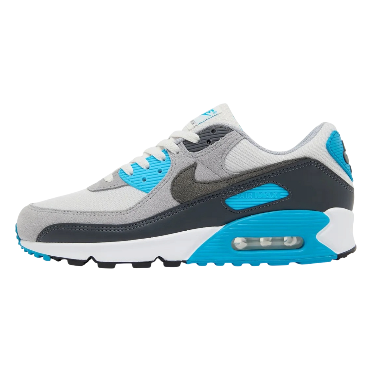 NIKE AIR MAX 90
Platinum Tint/ Iron Grey-Blue Lightning
