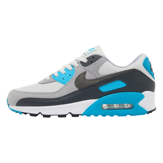 NIKE AIR MAX 90
Platinum Tint/ Iron Grey-Blue Lightning