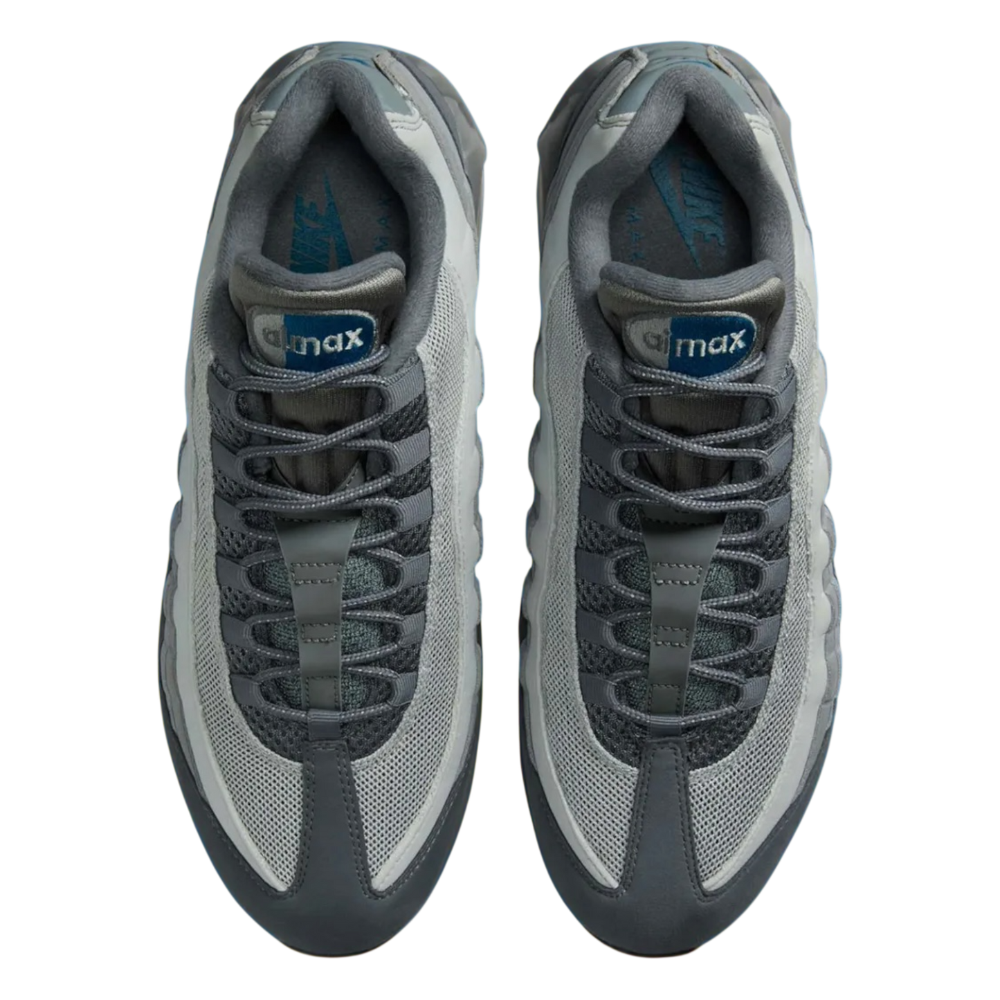 NIKE AIR MAX 95 OG BIG BUBBLE SMOKE GREY GREEN ABYSS