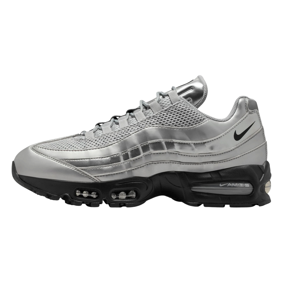 NIKE AIR MAX 95 SE BIG BUBBLE TOTAL 90 "METALLIC SILVER"