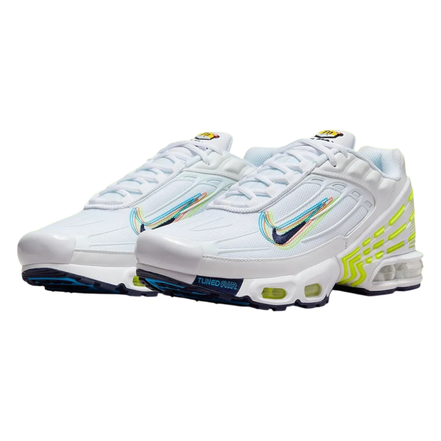 NikeAir Max Plus 3 '3D Swoosh - White Volt'