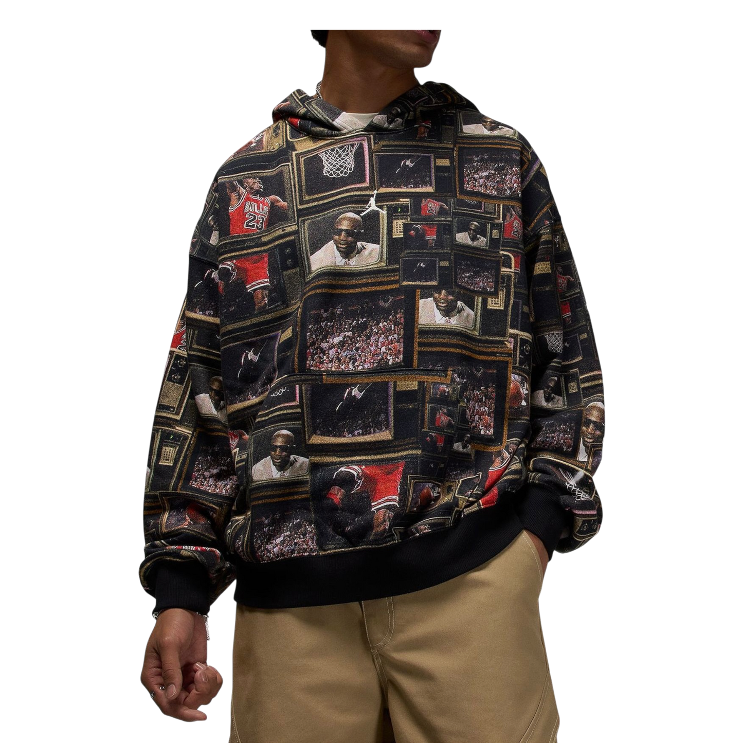 Jordan Brooklyn Fleece Men's Printed Pullover Hoodie