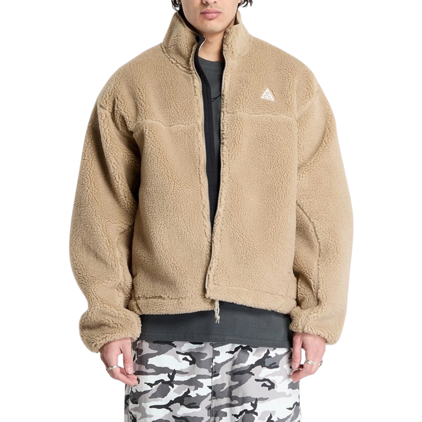 Nike Acg “Canwell Glacier” Men’s Therma-Fit Adv Windproof Fleece