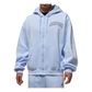 Jordan Brooklyn Fleece Men's Oversized Full-Zip Hoodie - Blue - Cotton/Polyester