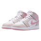 AIR JORDAN 1 MID PEARL PINK/MEDIUM SOFT PINK-WHITE