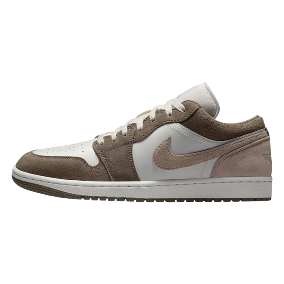 AIR JORDAN 1 LOW OLIVE GREY/ENIGMA STONE-SUMMIT WHITE