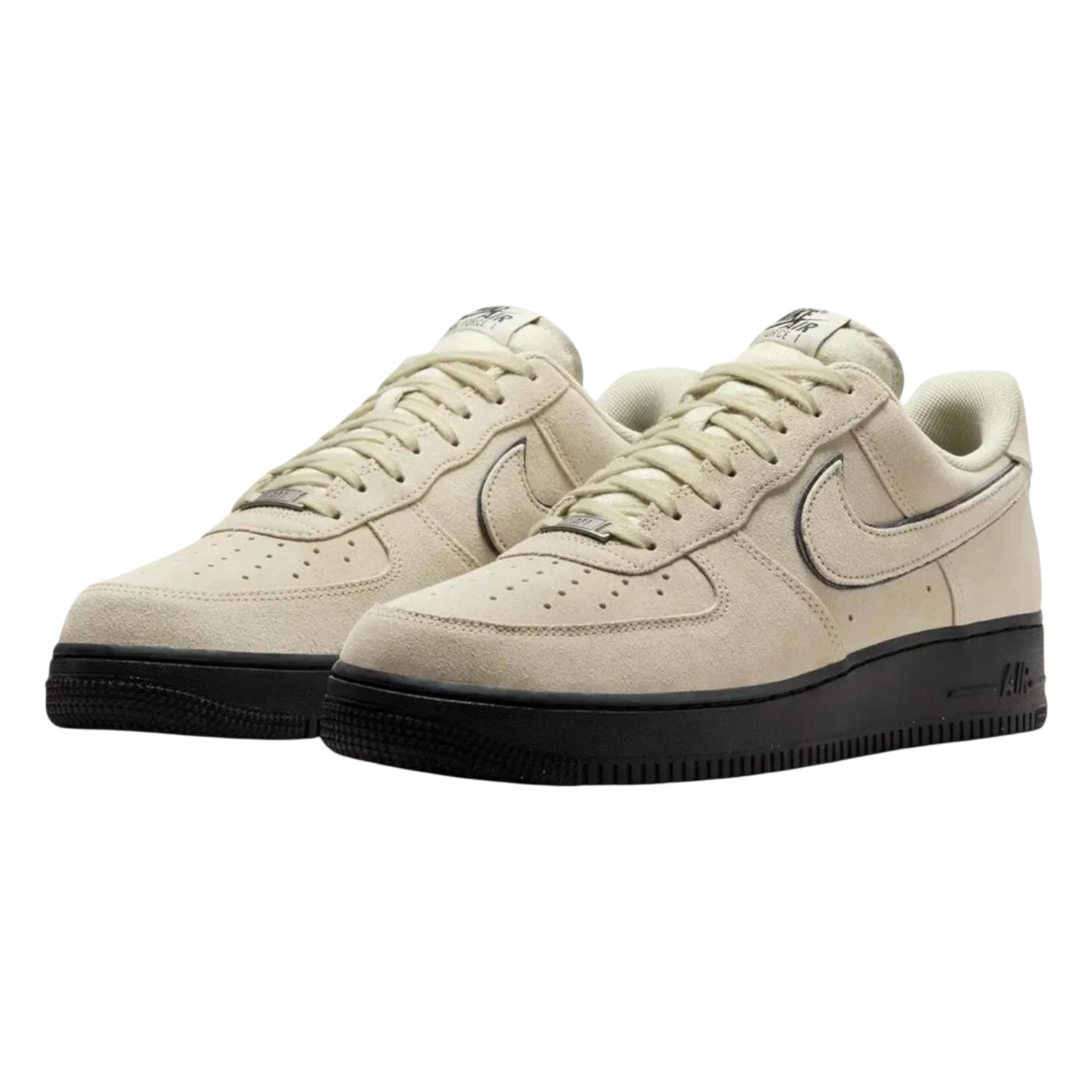 NIKE AIR FORCE 1 '07 LV8 LIGHT KHAKI BLACK