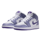 JORDAN 1 MID DUSTY AMETHYST WHITE COURT PURPLE