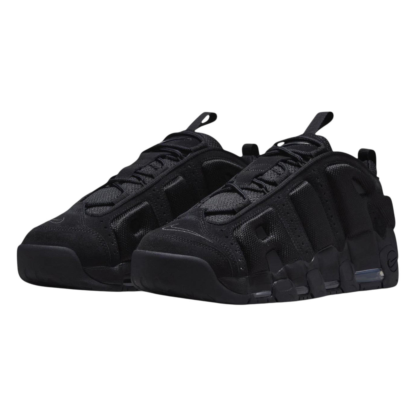 NIKE AIR MORE UPTEMPO LOW TRIPLE BLACK