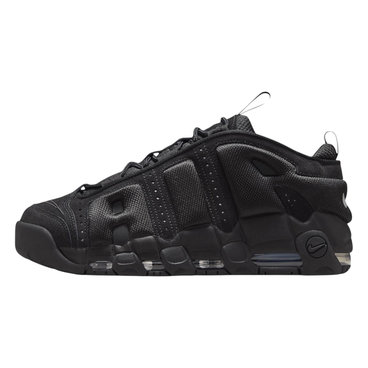 NIKE AIR MORE UPTEMPO LOW TRIPLE BLACK