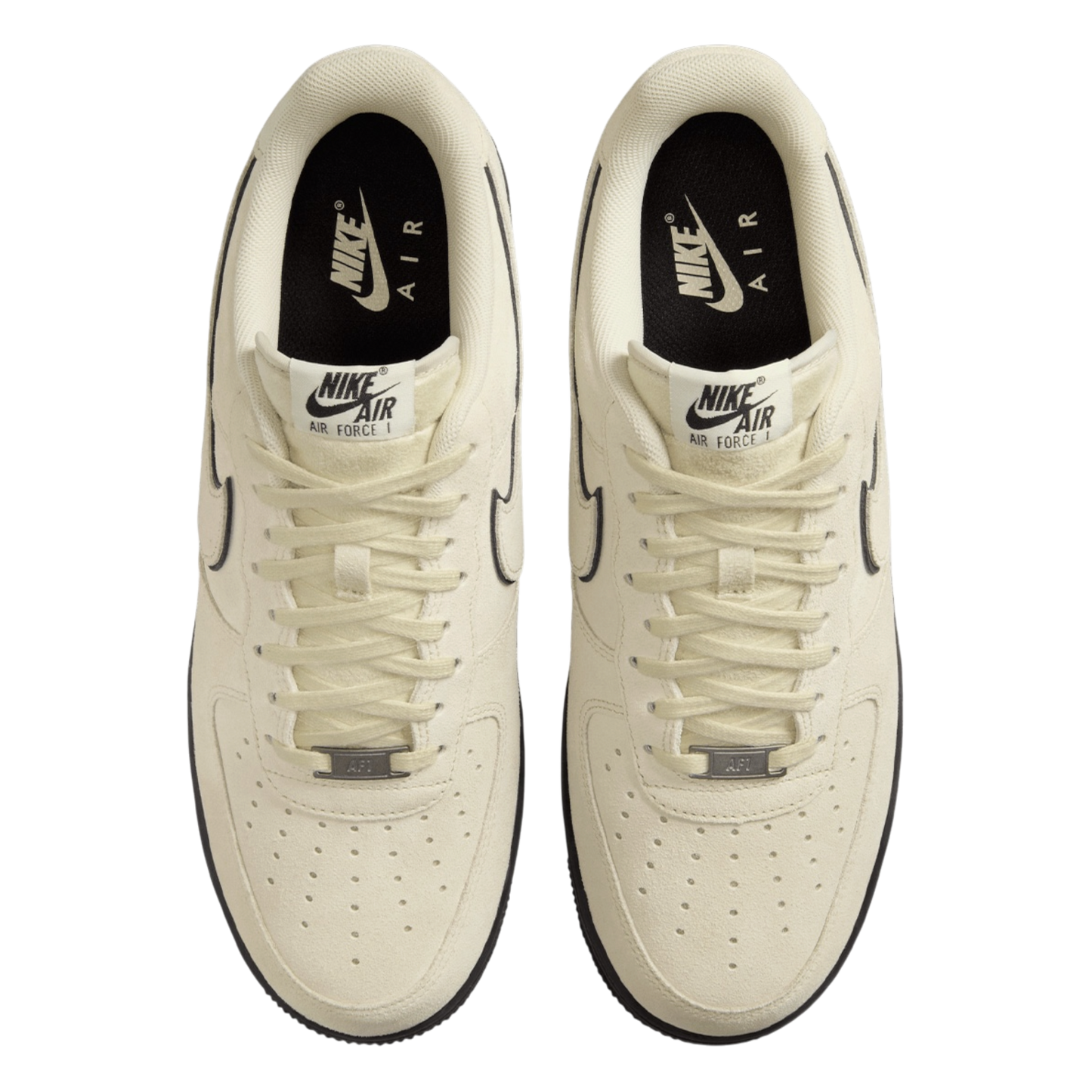 NIKE AIR FORCE 1 '07 LV8 LIGHT KHAKI BLACK