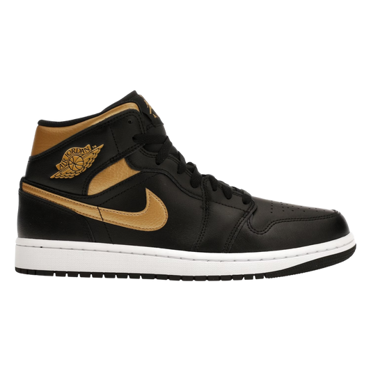 Jordan 1 MID Black Metallic Gold