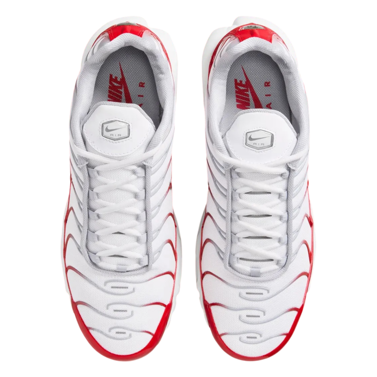 NIKE AIR MAX PLUS WHITE UNIVERSITY RED
