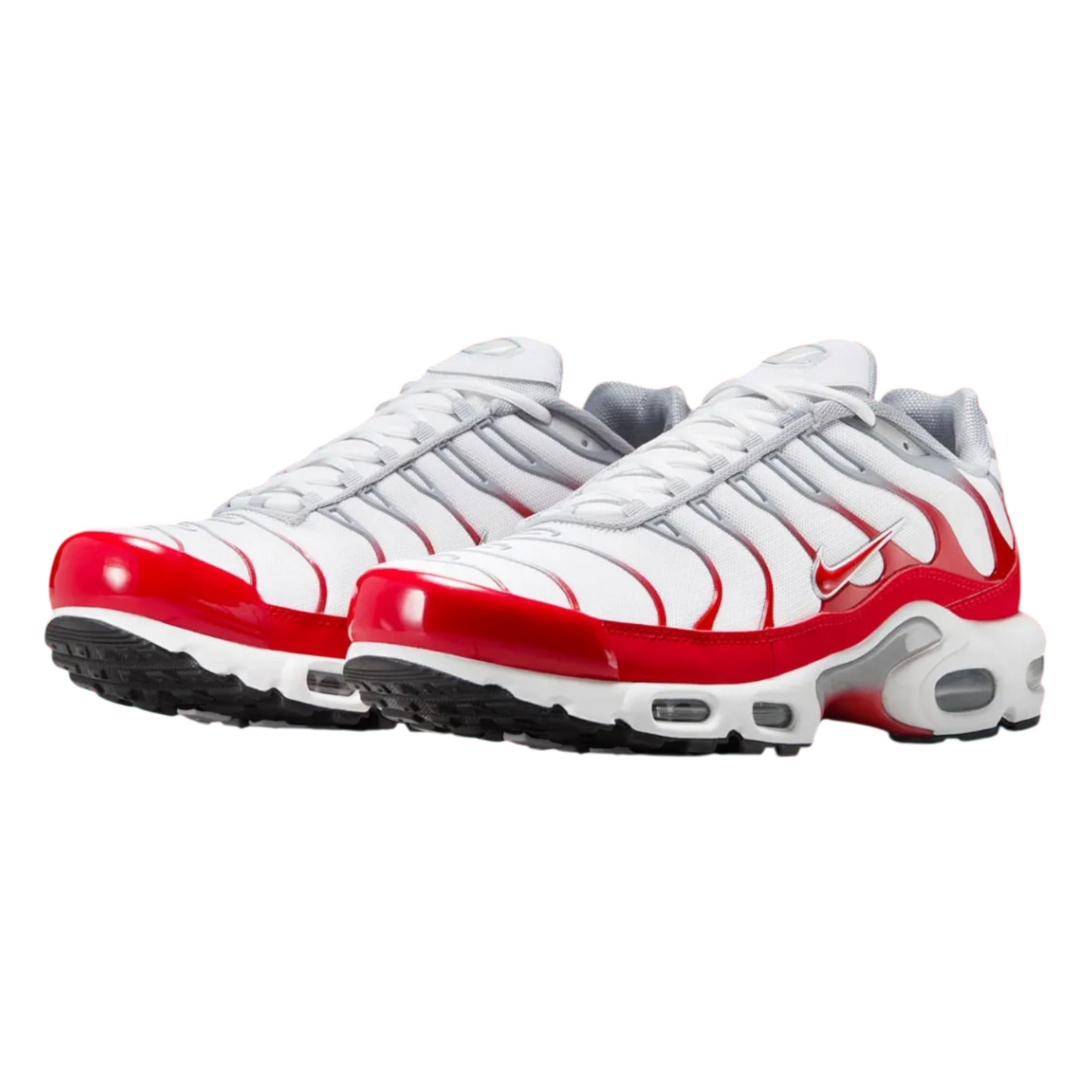 NIKE AIR MAX PLUS WHITE UNIVERSITY RED